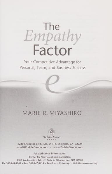 The empathy factor cover