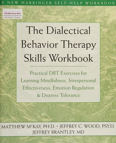 The dialectical behavior therapy skills workbook cover