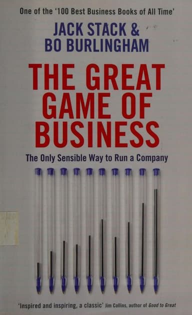 The great game of business cover