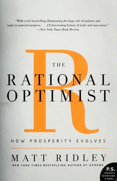 The Rational Optimist cover