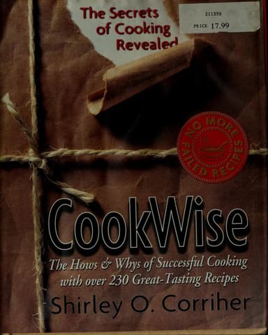 Cookwise cover