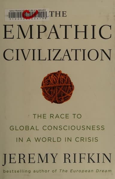 The empathic civilization cover
