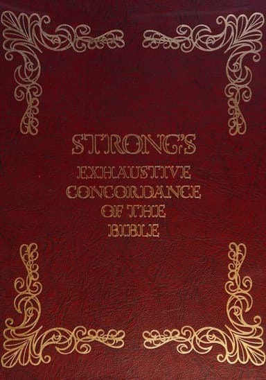 The Exhaustive Concordance of the Bible (Strong's) cover