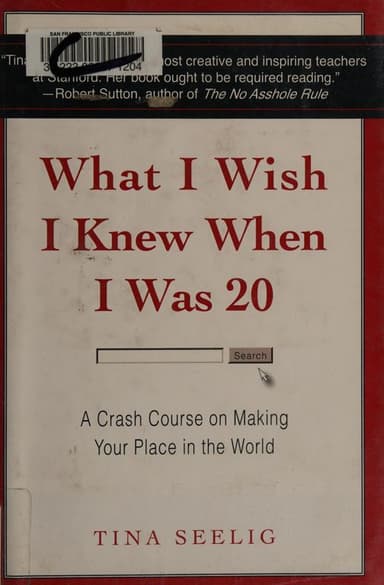 What I wish I knew when I was 20 cover