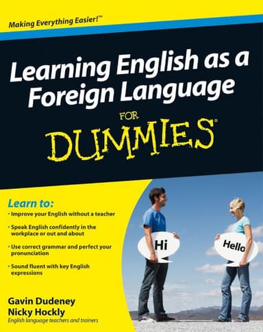 Learning English as a foreign language for dummies cover