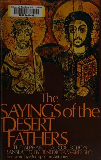 The sayings of the Desert Fathers cover