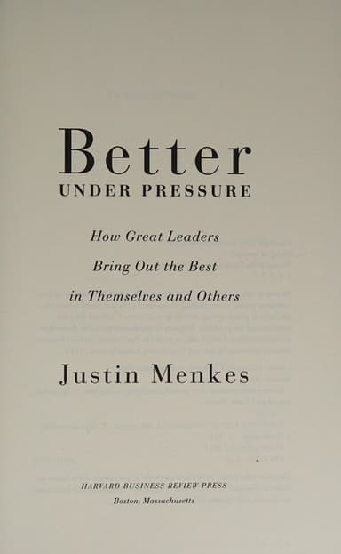 Better under pressure cover