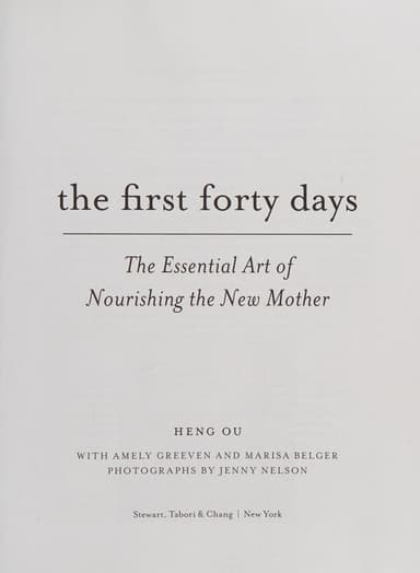 The first forty days cover