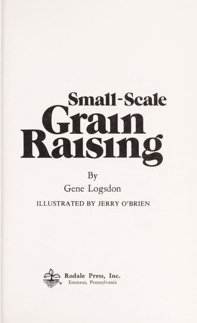Small-scale grain raising cover