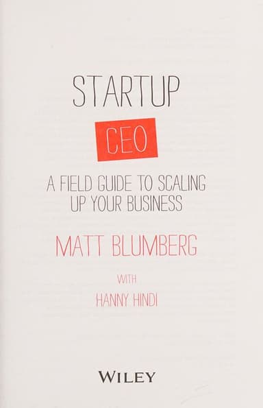 Startup CEO cover