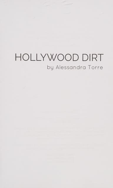 Hollywood dirt cover