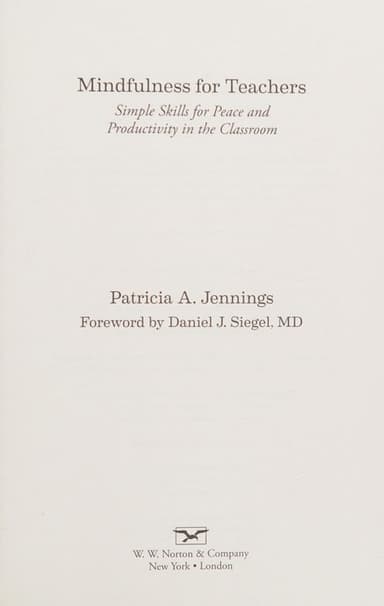 Mindfulness for teachers cover