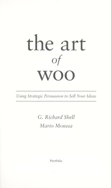 The art of woo cover