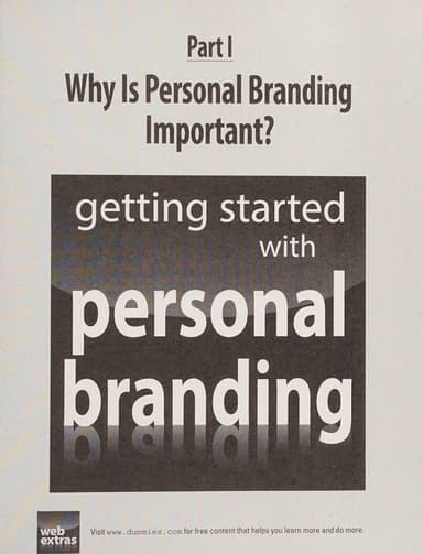Personal branding for dummies cover