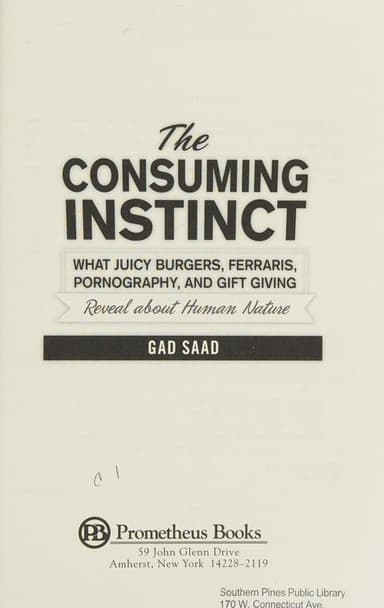 The consuming instinct cover