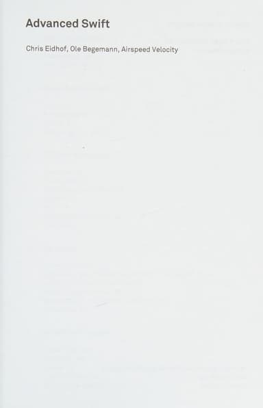 Advanced Swift cover