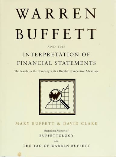 Warren Buffett and the interpretation of financial statements cover