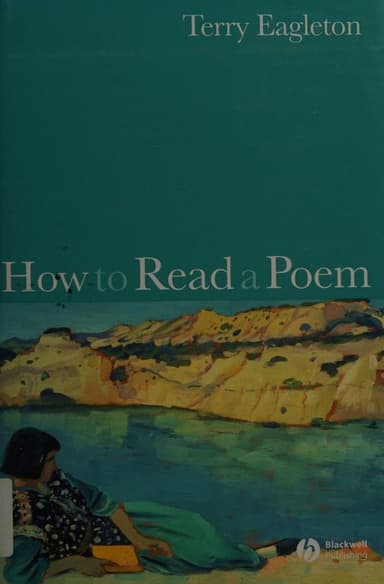 HOW TO READ A POEM cover