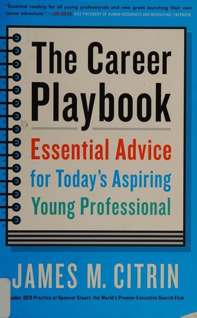 The career playbook cover