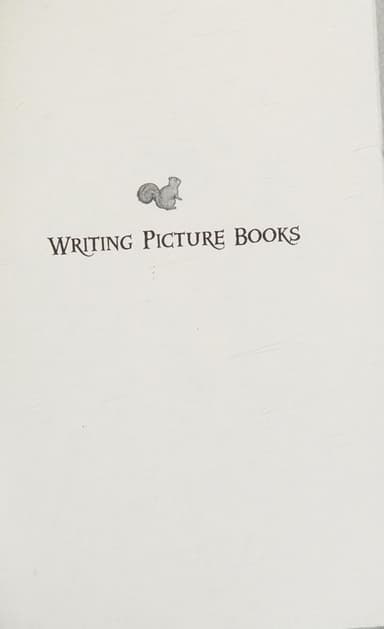 Writing picture books cover