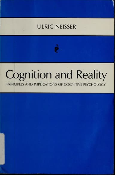 Cognition and reality cover
