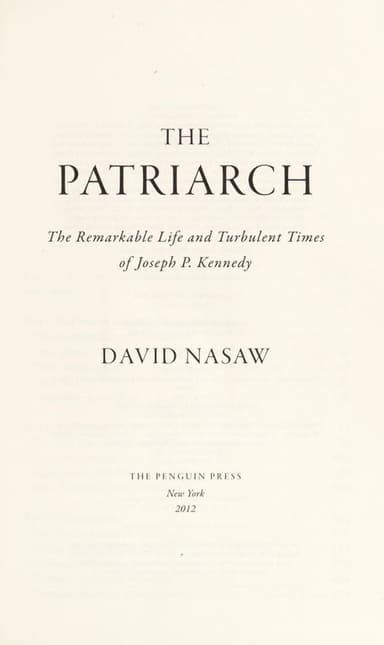 The patriarch cover