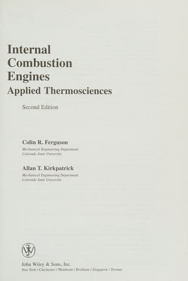 Internal combustion engines cover