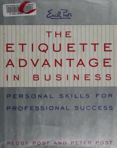 The Etiquette Advantage in Business cover
