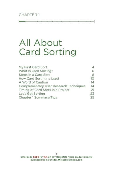 Card sorting cover