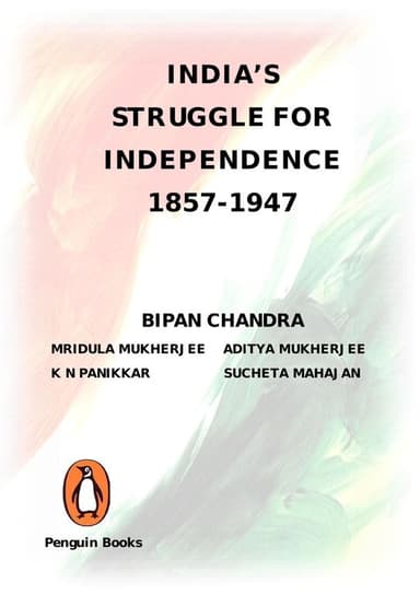 India's Struggle for Independence cover