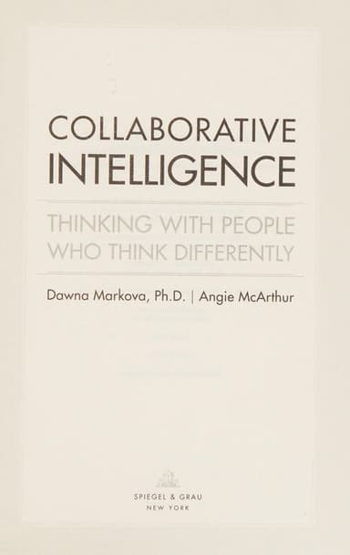 Collaborative intelligence cover