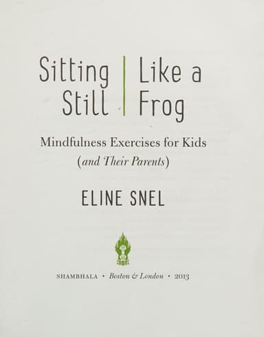 Sitting still like a frog cover