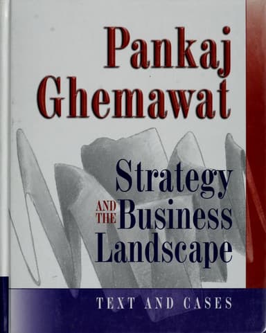 Strategy and the business landscape cover