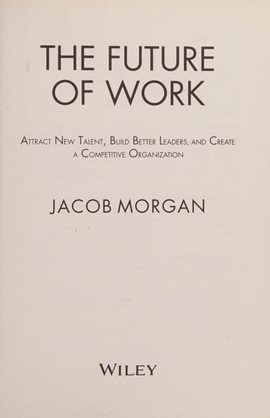 The future of work cover