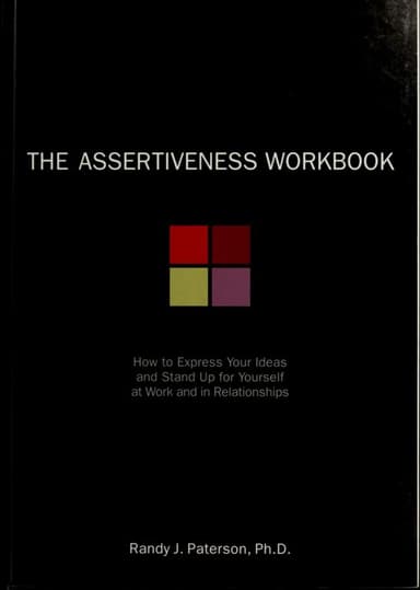 The assertiveness workbook cover