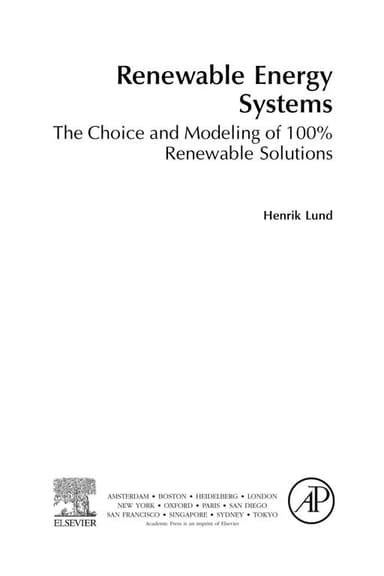 Renewable energy systems cover