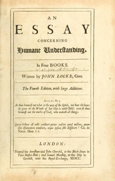 Essay concerning human understanding cover