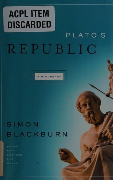 Plato's Republic cover