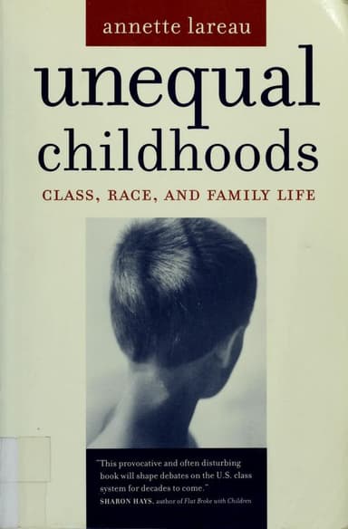 Unequal childhoods cover