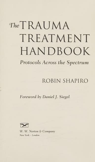 The trauma treatment handbook cover