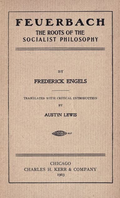 Ludwig Feuerbach und der Ausgang der klassischen deutschen Philosophie cover