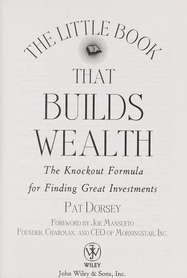 The little book that builds wealth cover