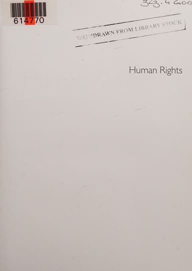 Human Rights cover