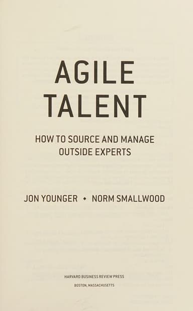 Agile talent cover