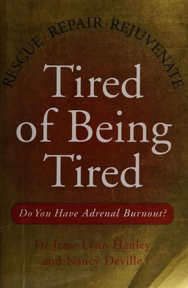 Tired of being tired cover