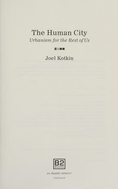 The human city cover