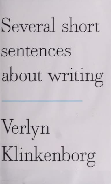 Several short sentences about writing cover