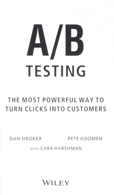A/B testing cover