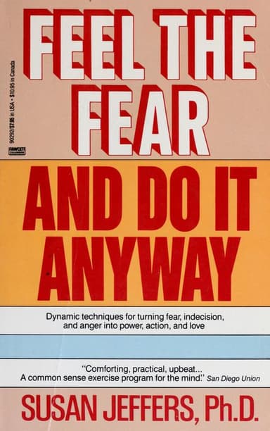 Feel the fear and do it anyway cover