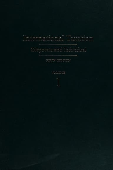 International taxation cover